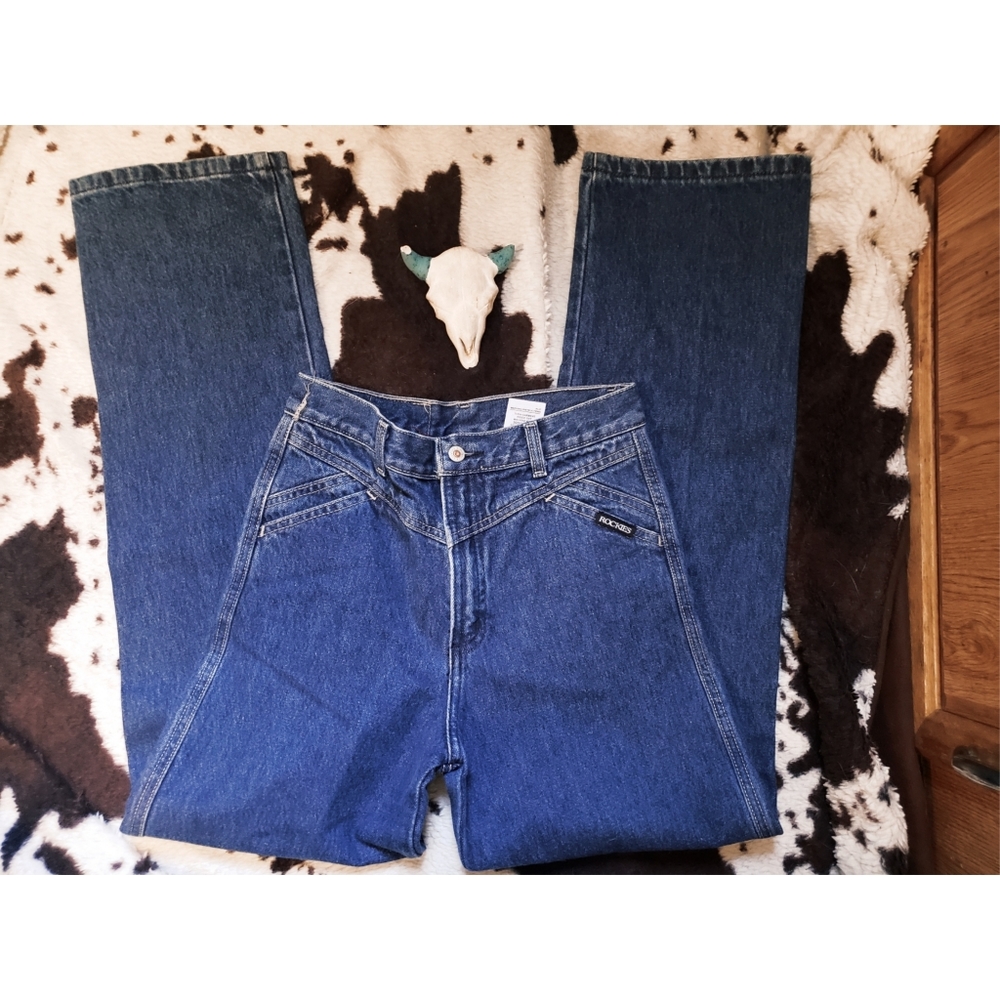 "ROCKIES" 80'S/90'S STRAIGHT LEG JEANS - BLUE